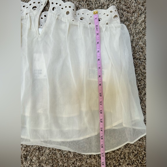 H&M Chiffon Swing Top Ivory- NWT - Picture 5 of 15